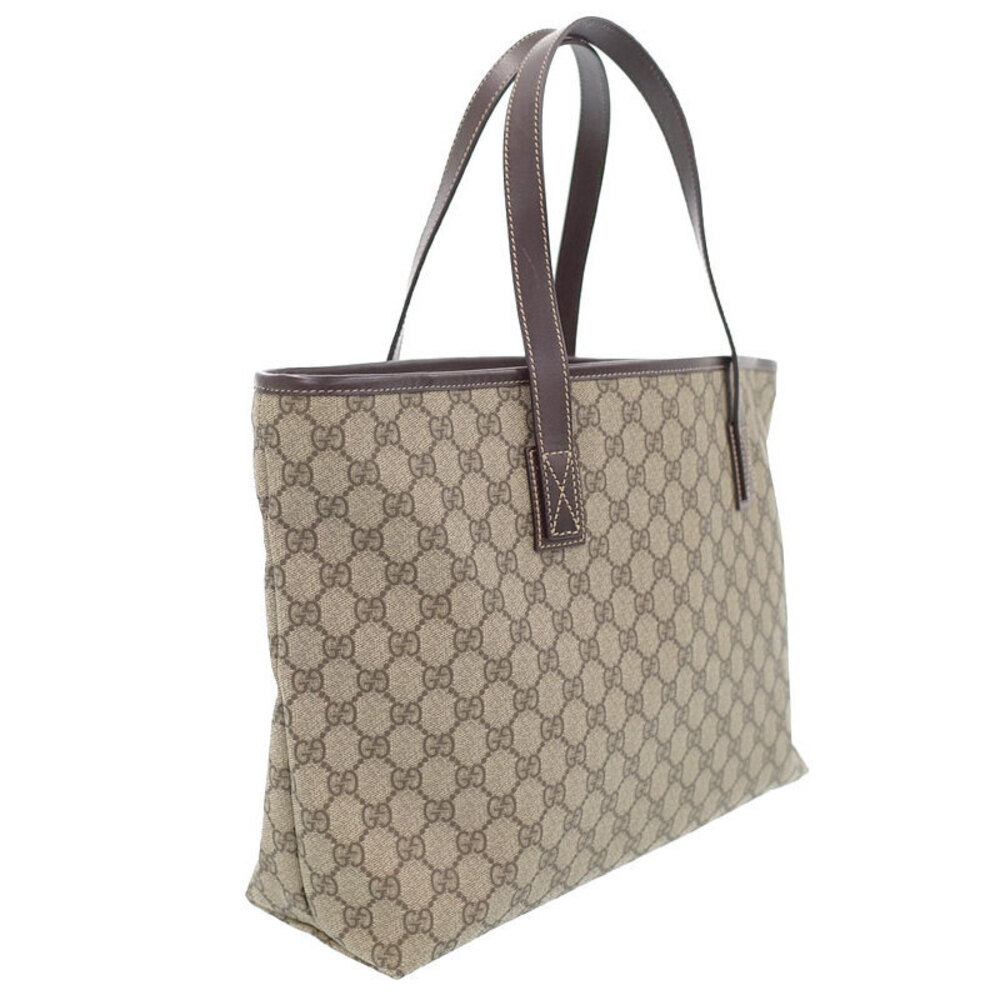 Gucci GG Bag brown Tote Supreme GG coated monogram leather canvas
